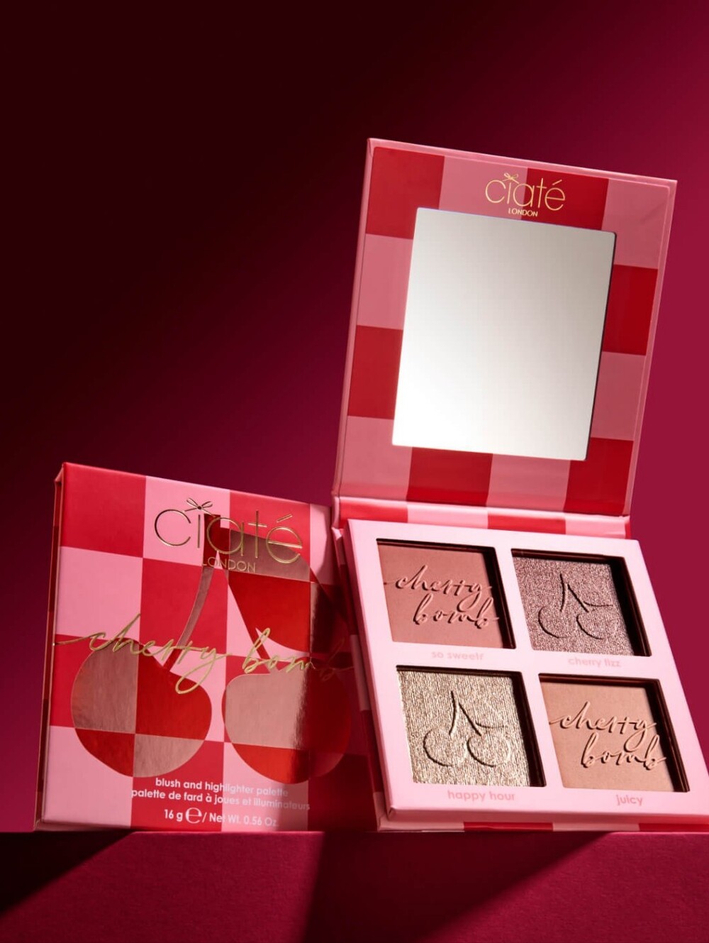 Ciaté Cherry Bomb Blush & Highlighter Palette